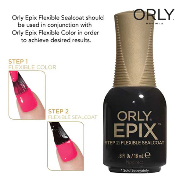 ORLY Epix Flexible Top Coat 0.6oz - Sealcoat 24800