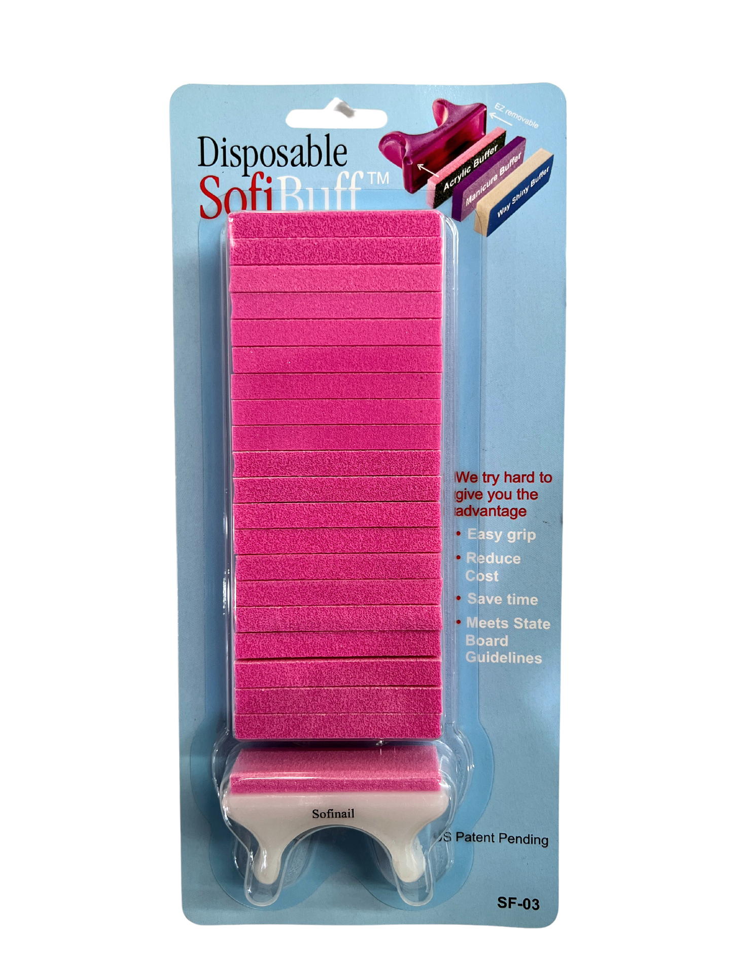 SOFINAIL™ Disposable SofiBuff™ Buffers - Pink