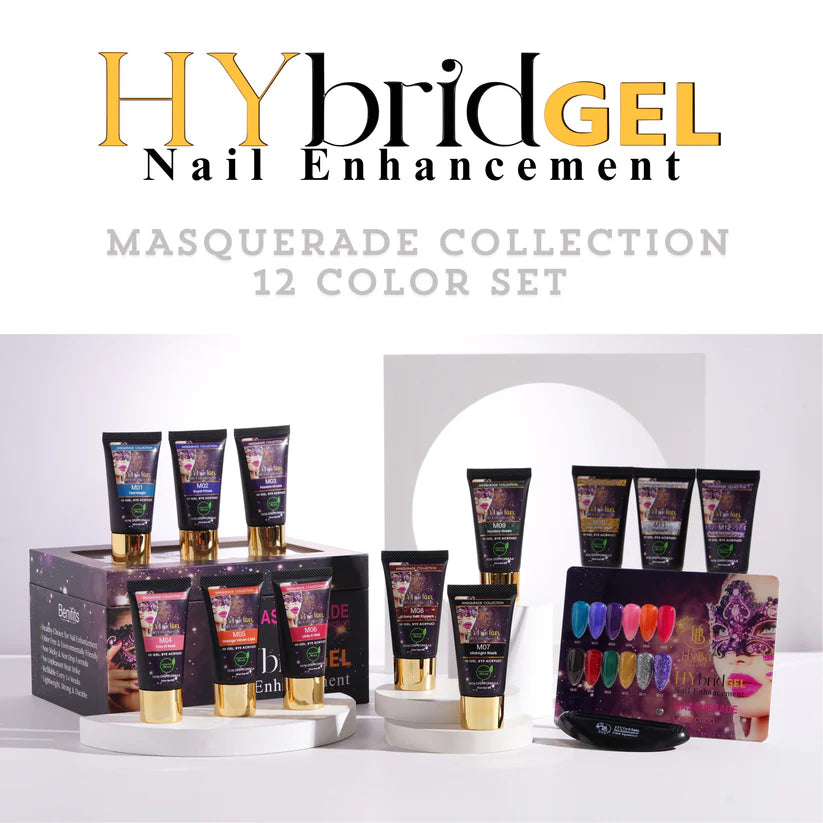 HYBA BEAUTY HyGEL™ Hybrid Gel Nail System - Masquerade Collection