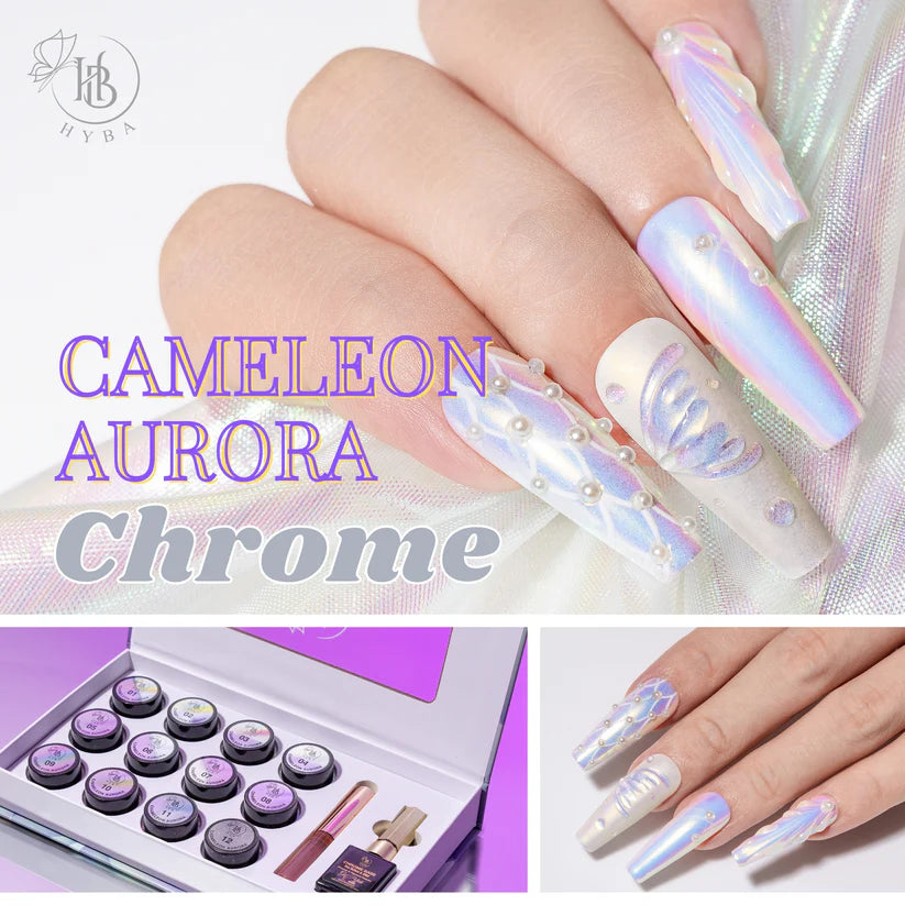 HYBA BEAUTY Chameleon Aurora Chrome Collection 2