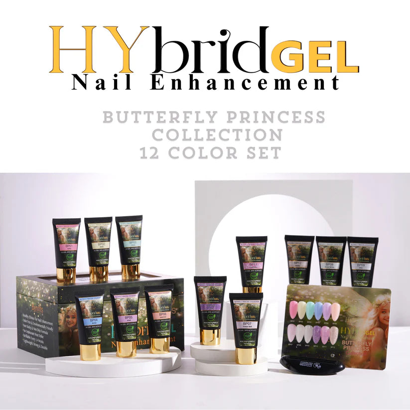 HYBA BEAUTY HyGEL™ Hybrid Gel Nail System - Butterfly Princess Collection