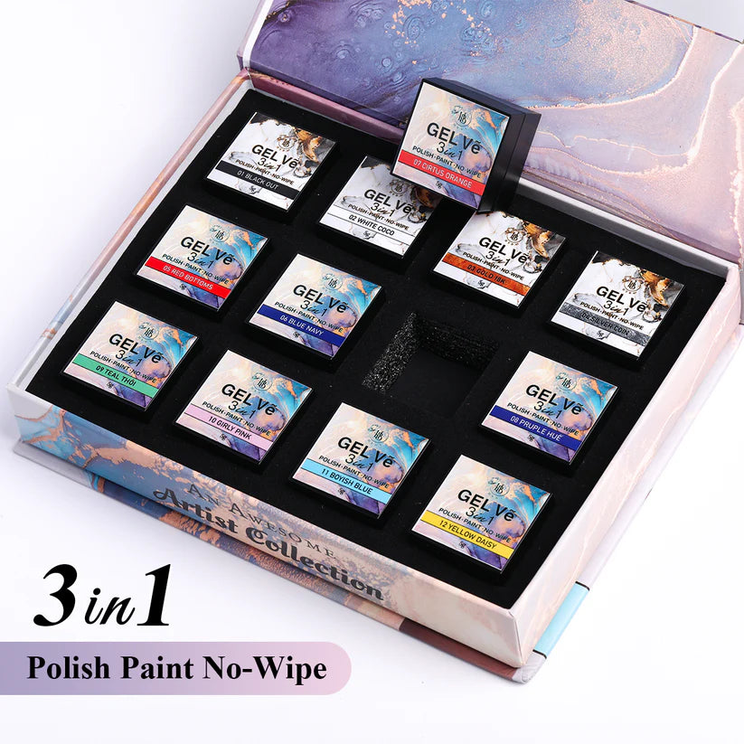 HYBA BEAUTY GEL Vẽ Prime Collection Artist Gel / 12pcs set (5g each)