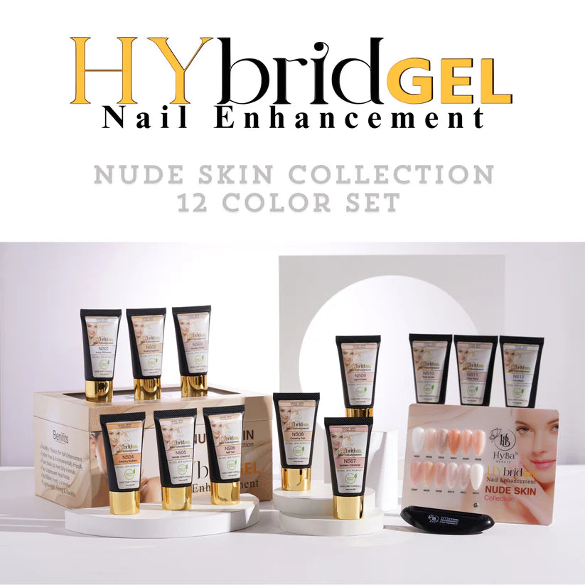 HYBA BEAUTY HyGEL™ Hybrid Gel Nail System - Nude Skin Collection