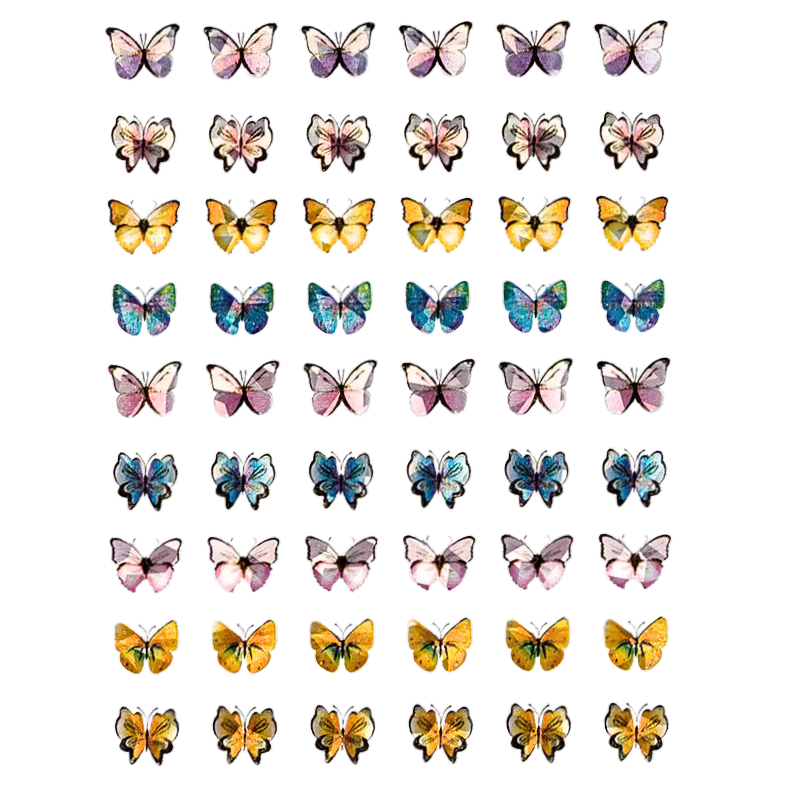 Butterfly Nail Stickers - No.0