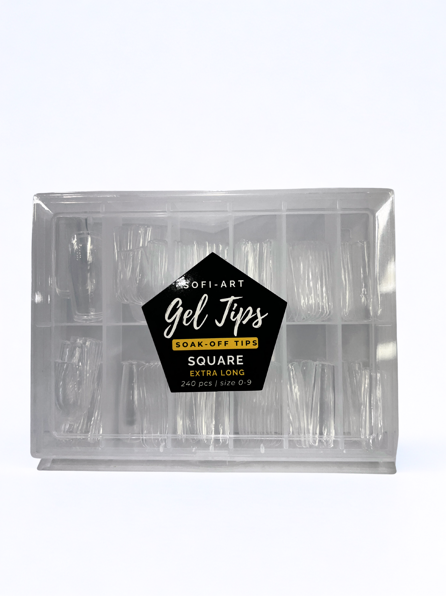 SOFI-ART Gel Tips 240 pcs - Square Extra Long