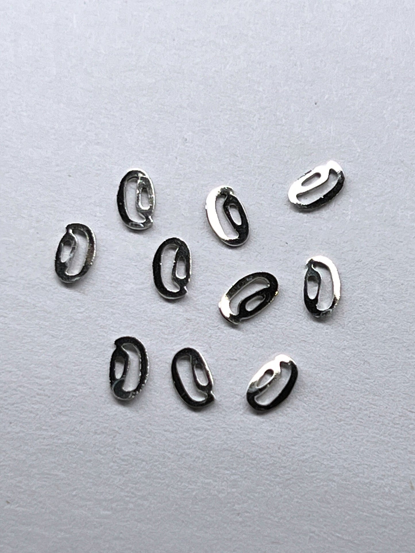 90's Silver Alphabet Charms - Letter O