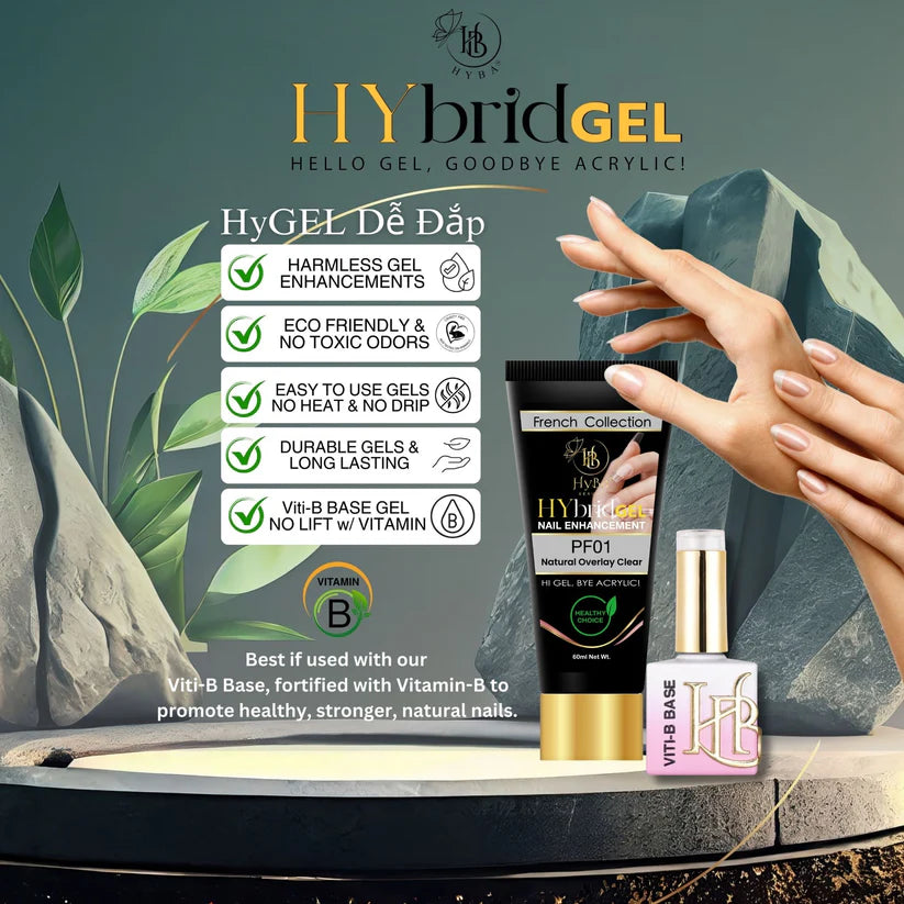 HYBA BEAUTY HyGEL™ Hybrid Gel Nail System - Perfect French Starter Kit