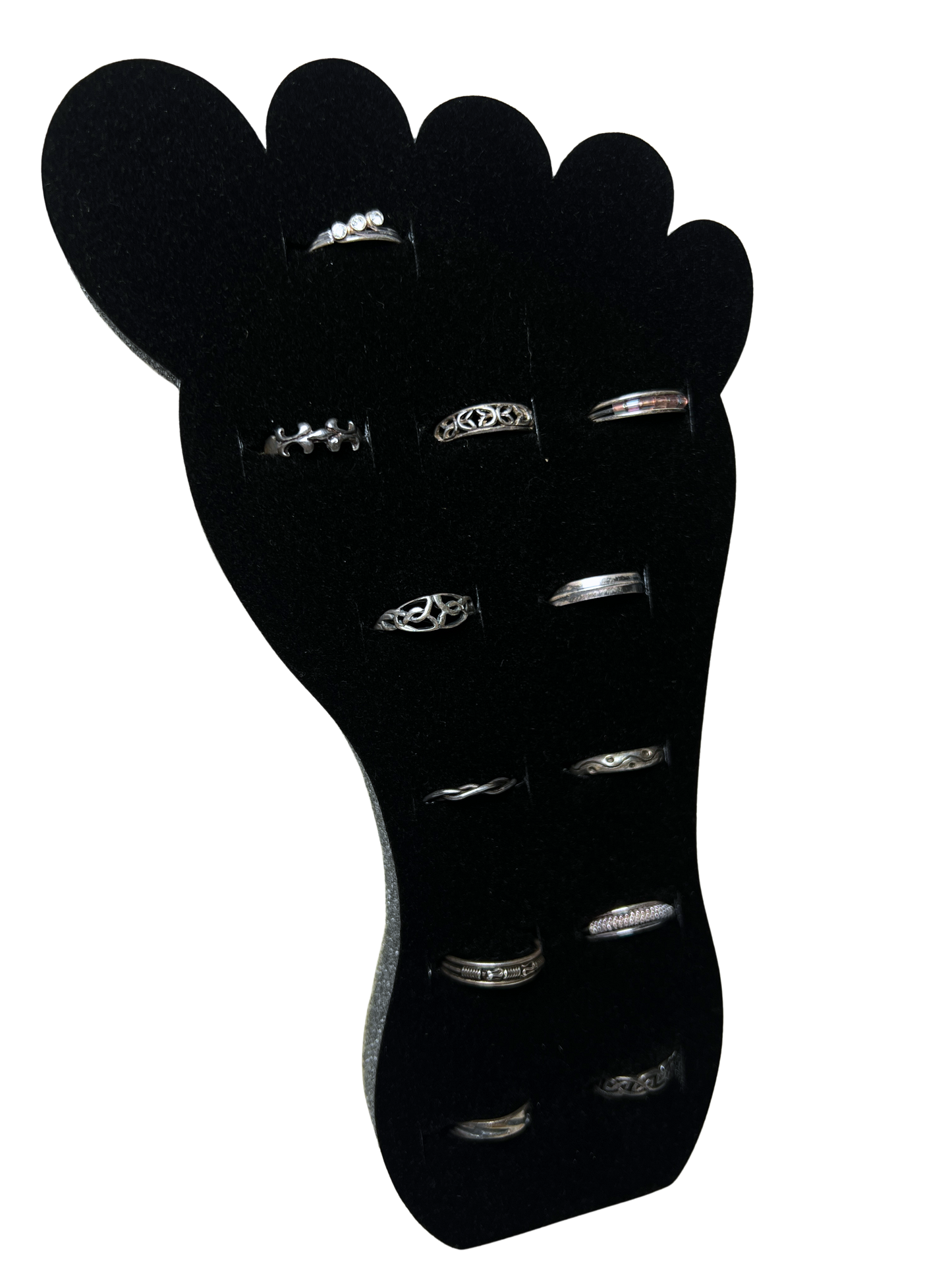 Silver Toe Rings 12pc Set