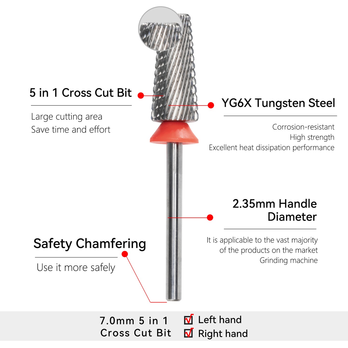 5in1 Cross Cut Bit - Extra Coarse