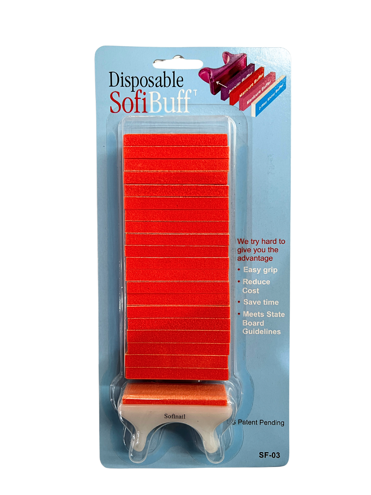 SOFINAIL™ Disposable SofiBuff™ Buffers - Orange