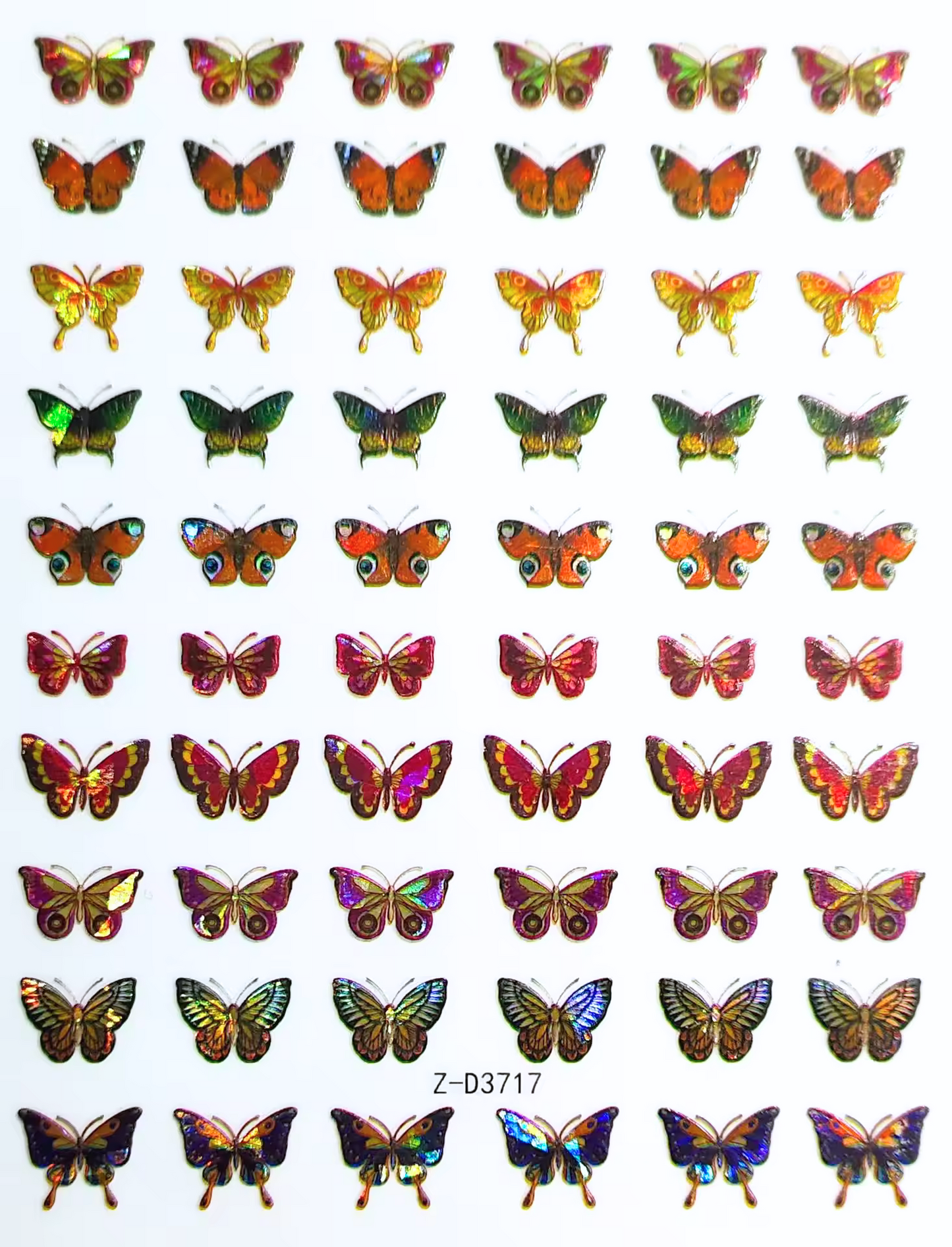 Butterfly Nail Stickers - No.17