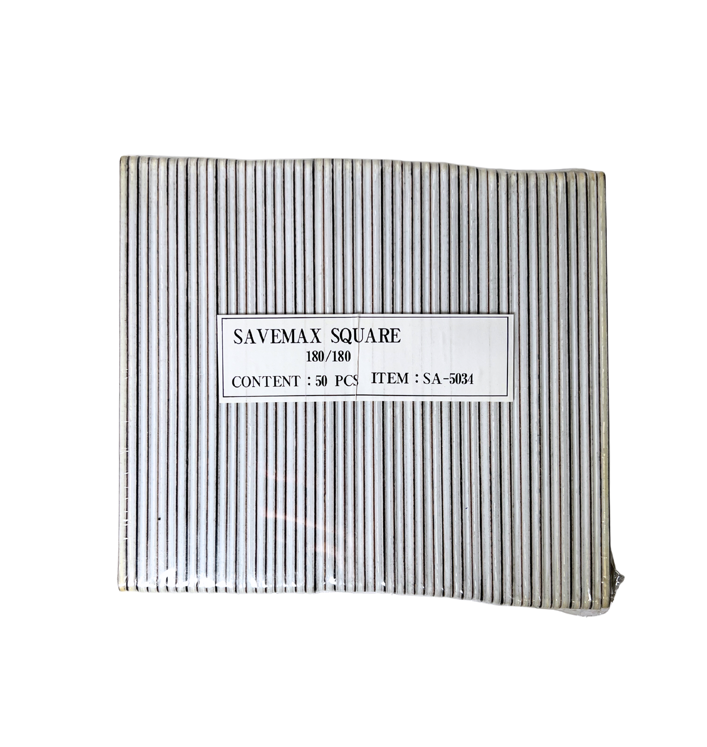 SAVEMAX Square Nail Files 7" - 180/180