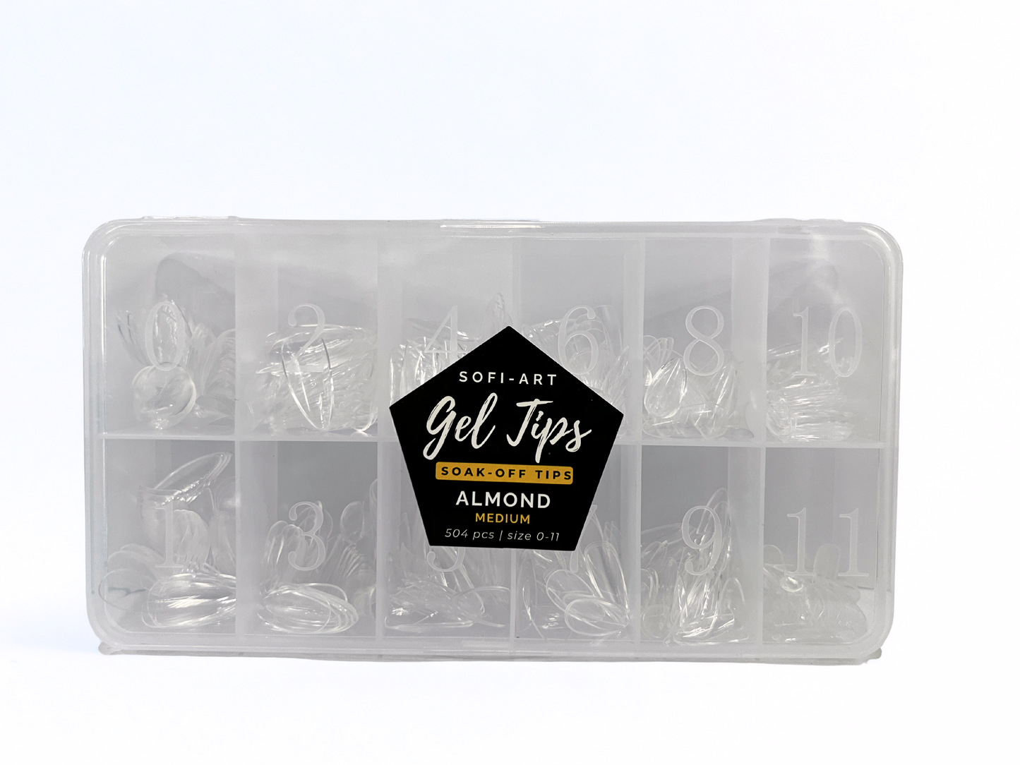 SOFI-ART Gel Tips 504 pcs - Almond Medium