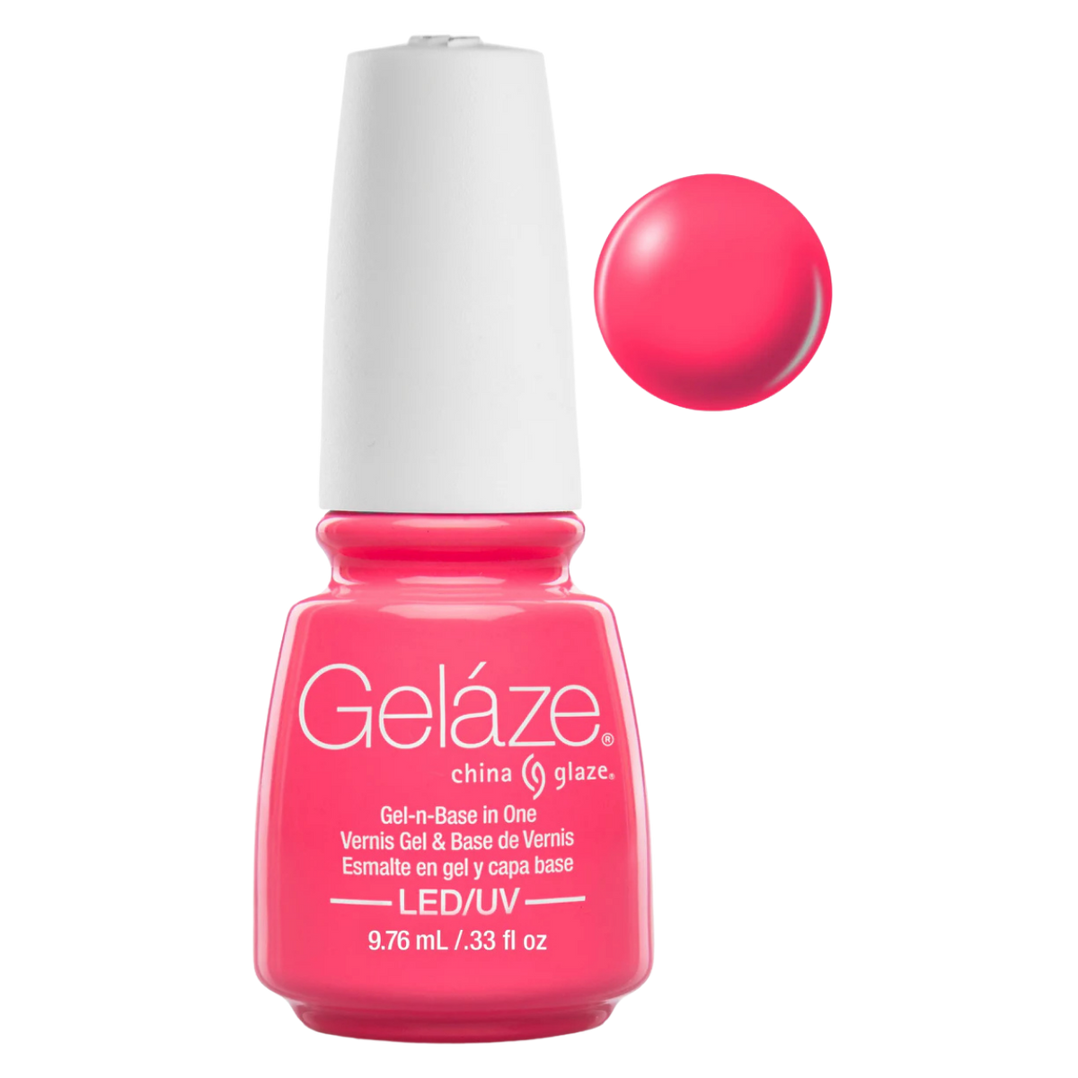 GELAZE by China Glaze 0.5oz - Shocking Pink #81646