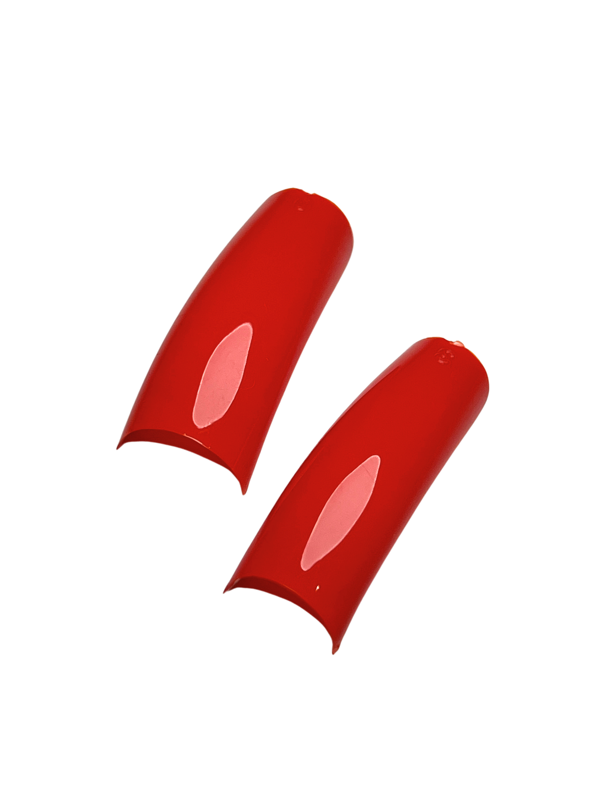Color Nail Tips 550pc - Bright Red