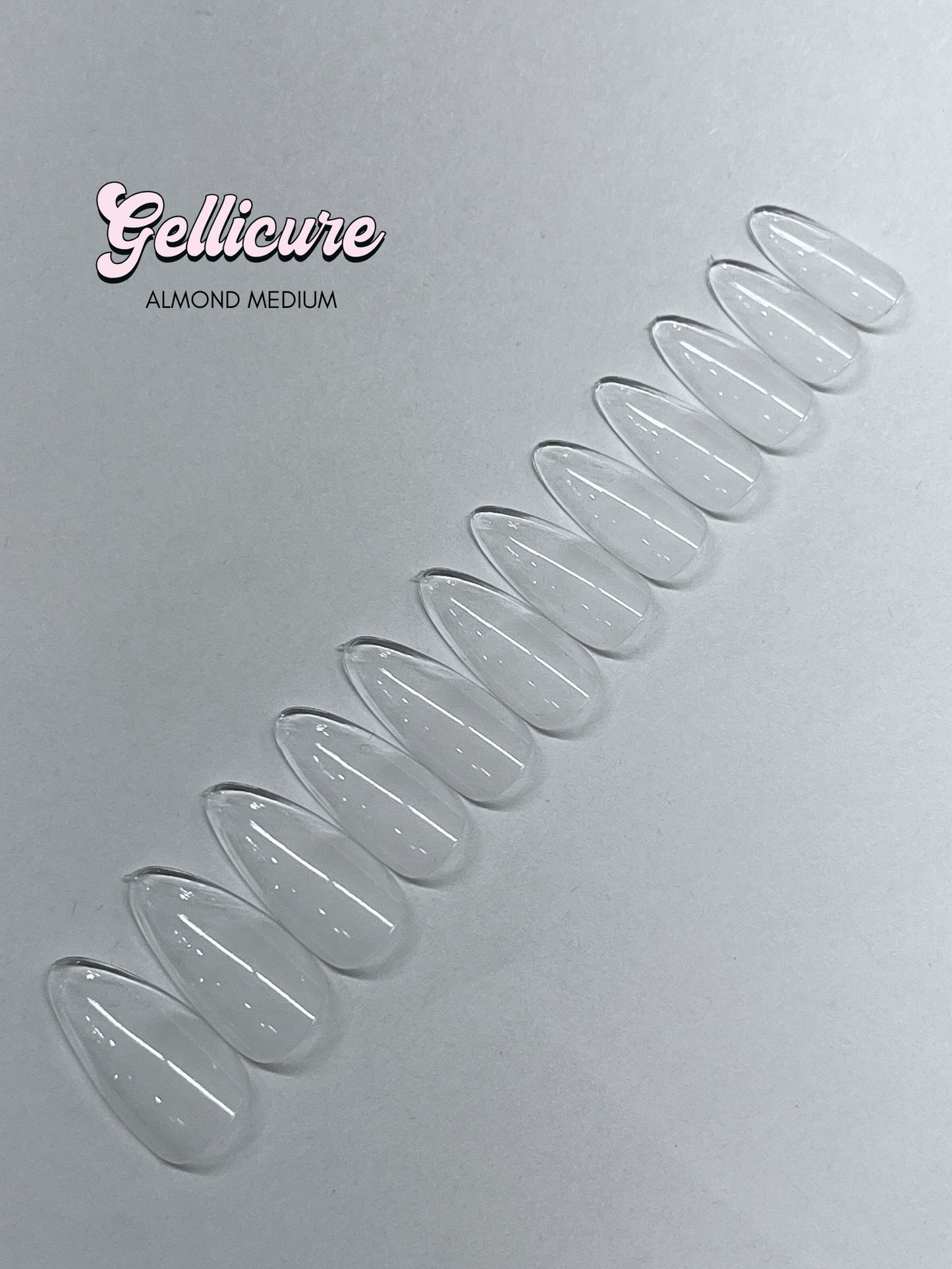 GELLICURE Pre-etched Gel Tips 120 pcs - Almond Medium
