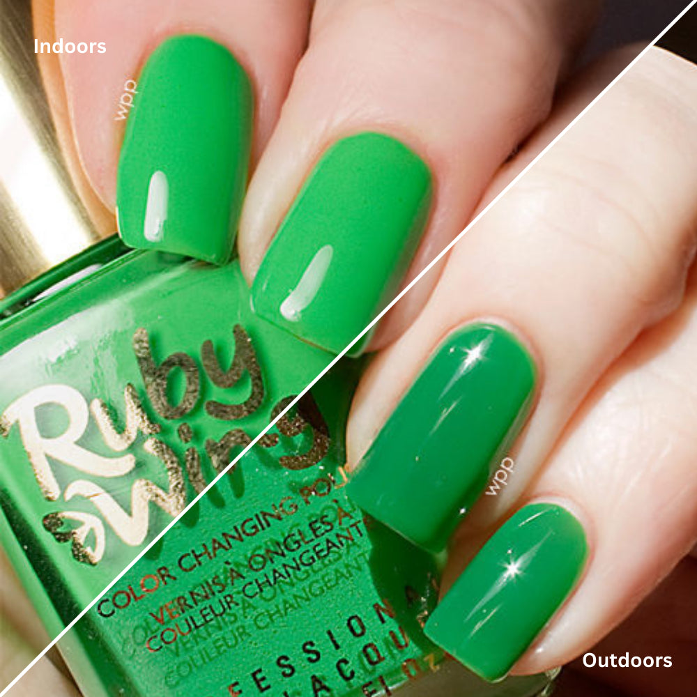 RUBY WING Color Changing Polish 0.5oz - Green Peace #RW191041