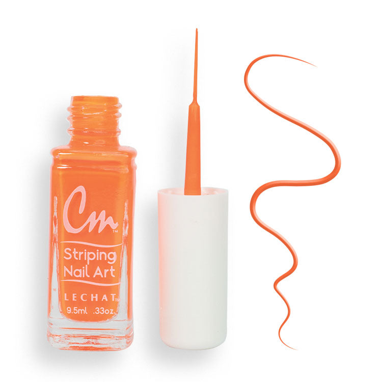 LECHAT CM Striping Nail Art Polish 0.33oz - Hot Orange #CM05