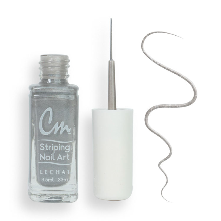 LECHAT CM Striping Nail Art Polish 0.33oz - Platinum Pearl #CM20