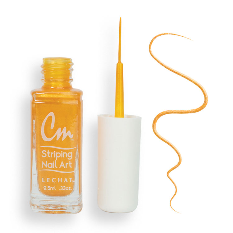 LECHAT CM Striping Nail Art Polish 0.33oz - Design Yellow #CM21