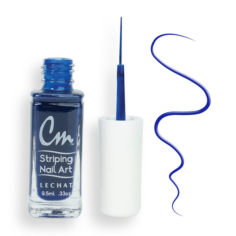LECHAT CM Striping Nail Art Polish 0.33oz - Navy Blue #CM35