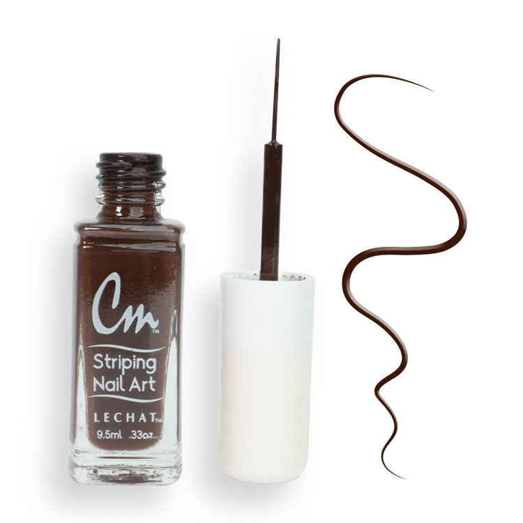 LECHAT CM Striping Nail Art Polish 0.33oz - Brown #CM36