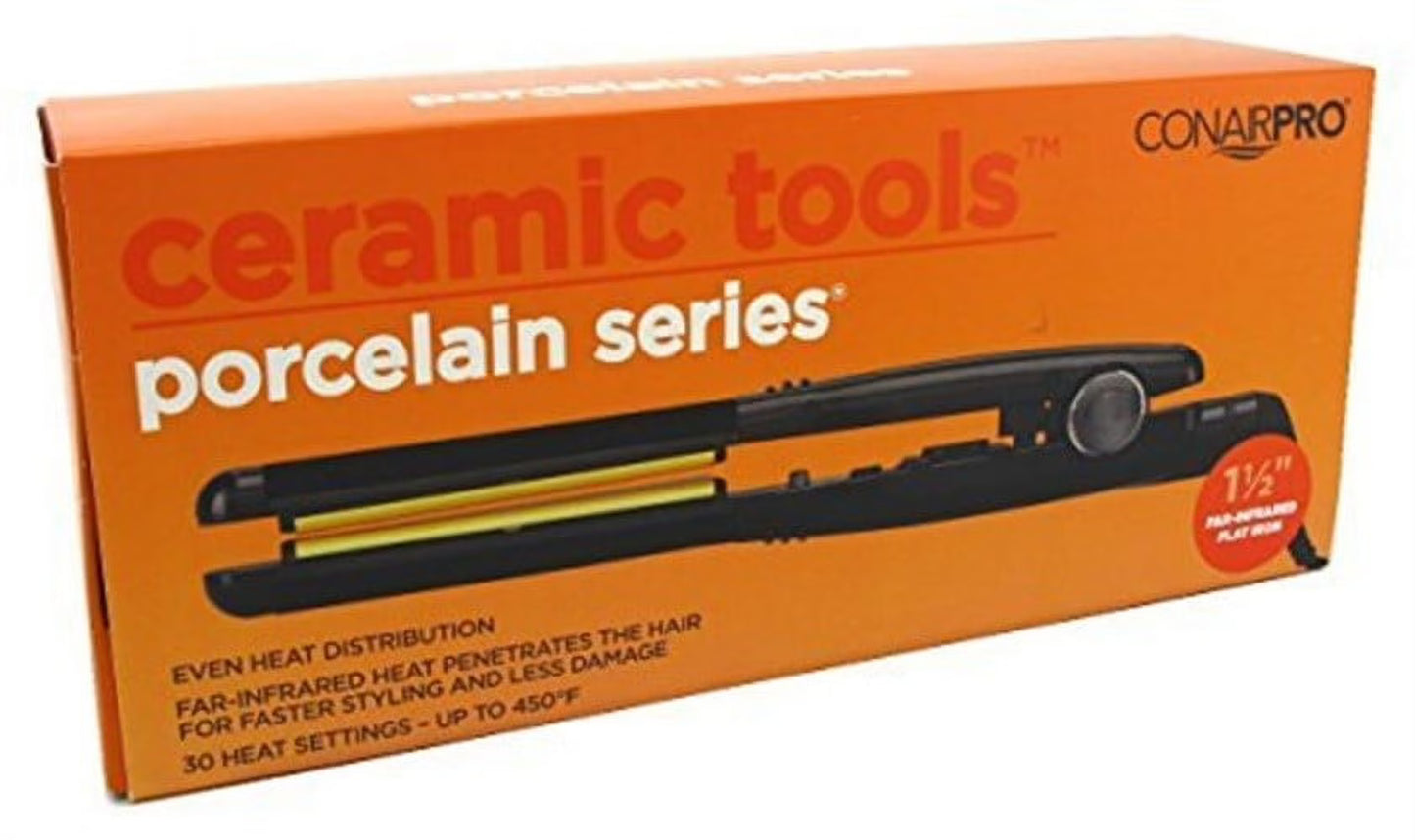 CONAIR PRO Porcelain Series - 1 1/2" Far-Infrared Flat Iron