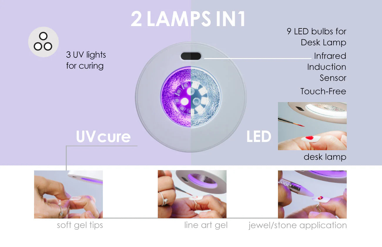 Kupa ManiPro Glo Duet UV/LED & Desk Lamp