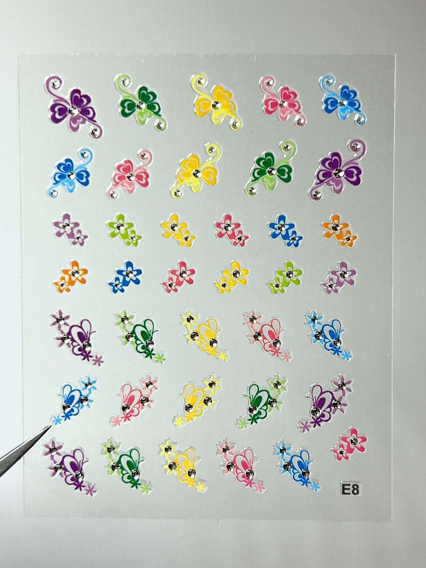 BEAUTY20 Point Nail Stickers - E08