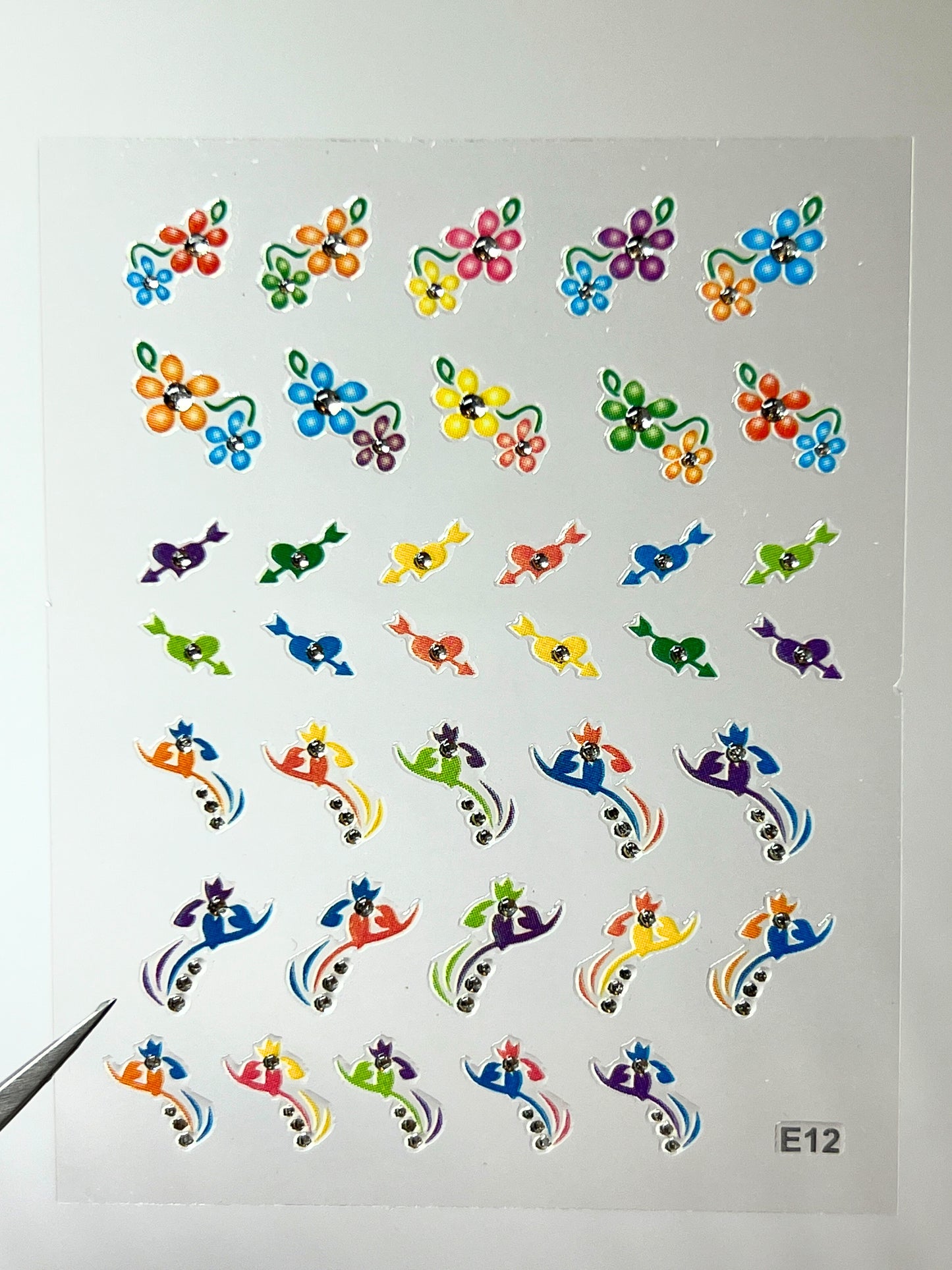 BEAUTY20 Point Nail Stickers - E12