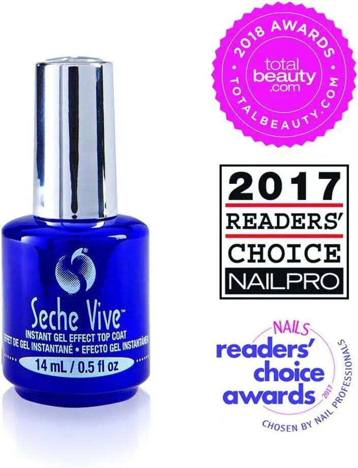 Seche Vive Instant Gel Effect Top Coat 0.5oz
