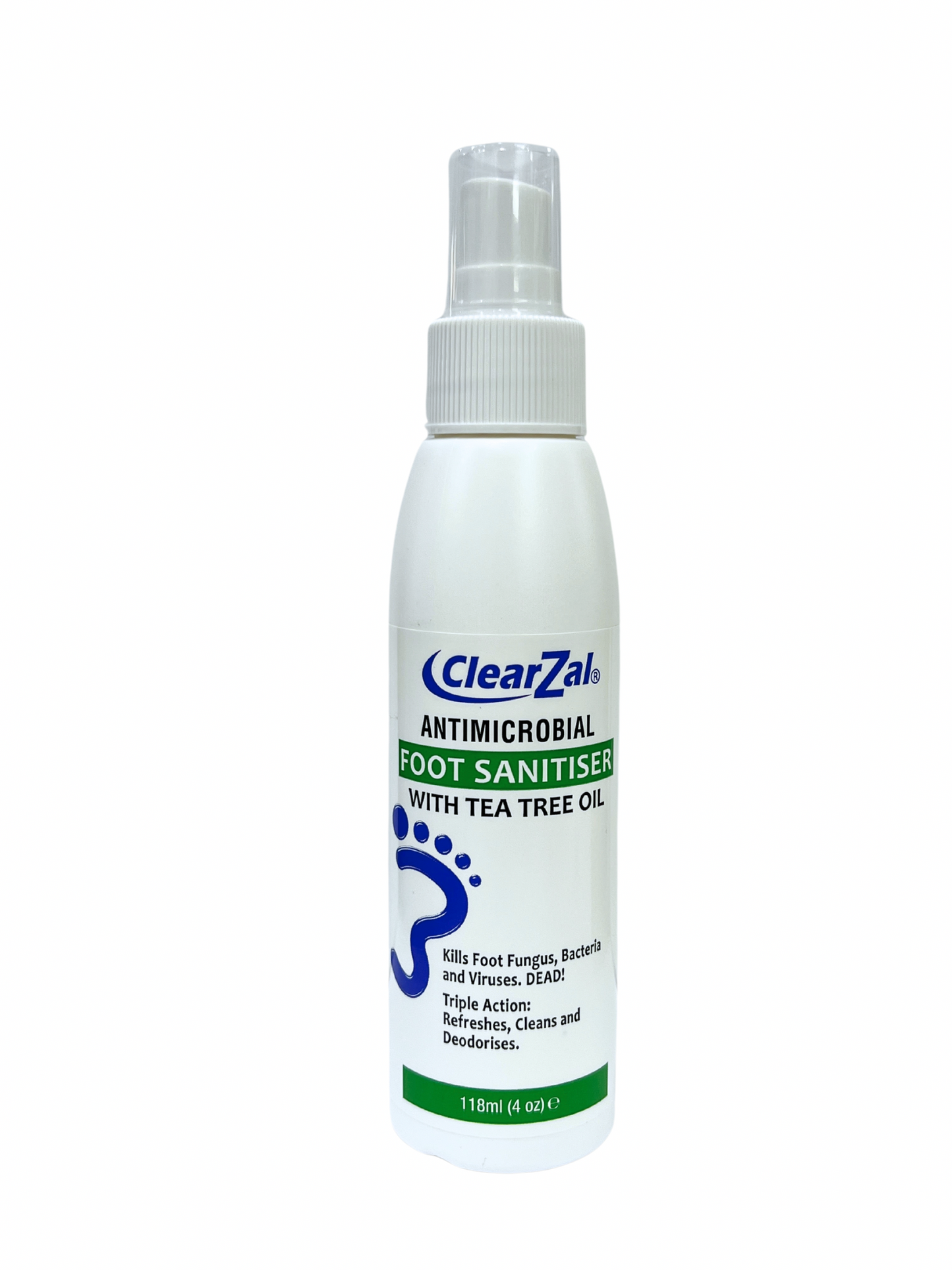 CLEARZAL Antimicrobial Foot Sanitiser with Tea Tree Oil
