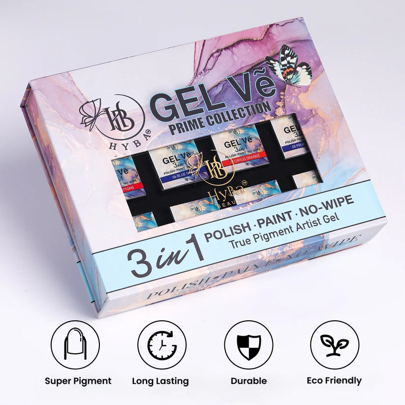 HYBA BEAUTY GEL Vẽ Prime Collection Artist Gel / 12pcs set (5g each)