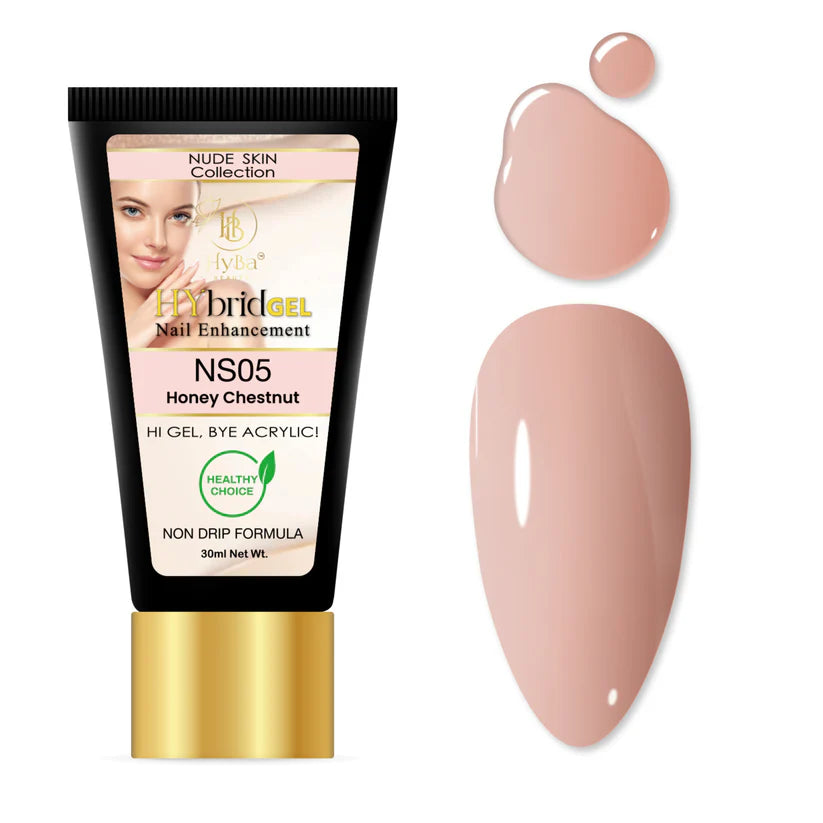 HYBA BEAUTY HyGEL™ Hybrid Gel Nail System - Nude Skin Collection