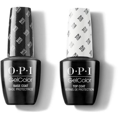 OPI Gel Color 0.5oz - Top & Base Coat Duo