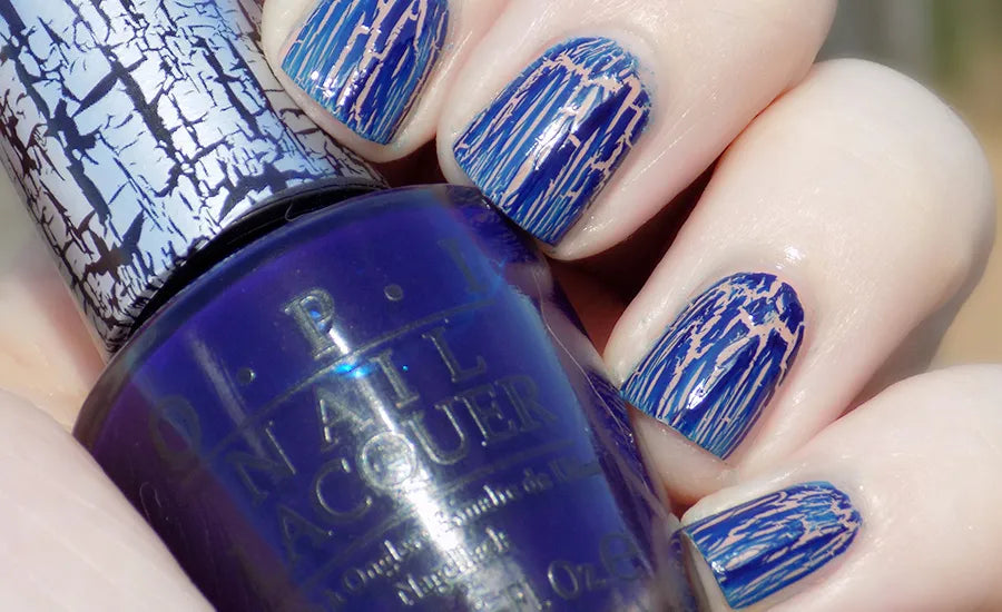 OPI Nail Lacquer 0.5oz - Navy Shatter #E63