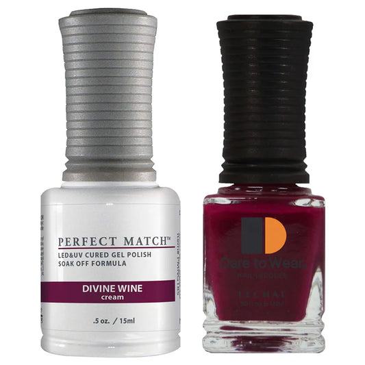 LECHAT Perfect Match Gel Duo - Divine Wine #PMS185