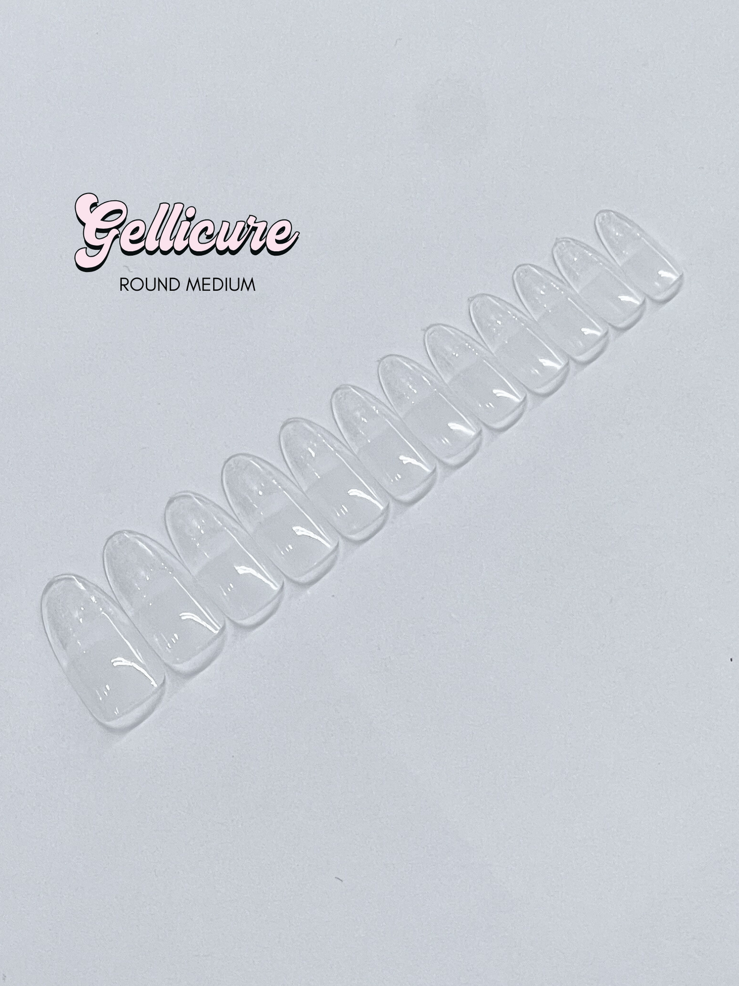 GELLICURE Pre-etched Gel Tips 120 pcs - Round Medium