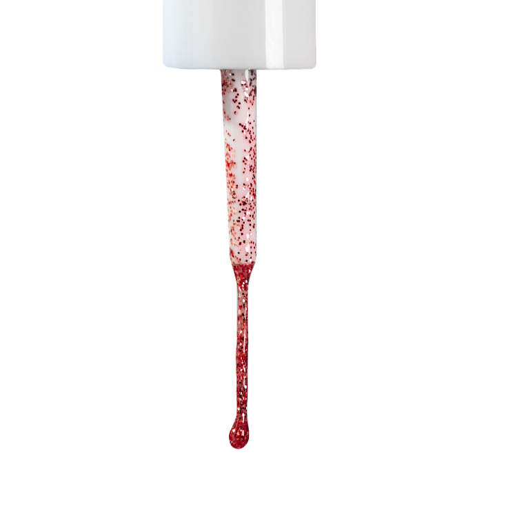 LECHAT CM Gel Art Liner 0.33oz - #CMG32 Red Glitter