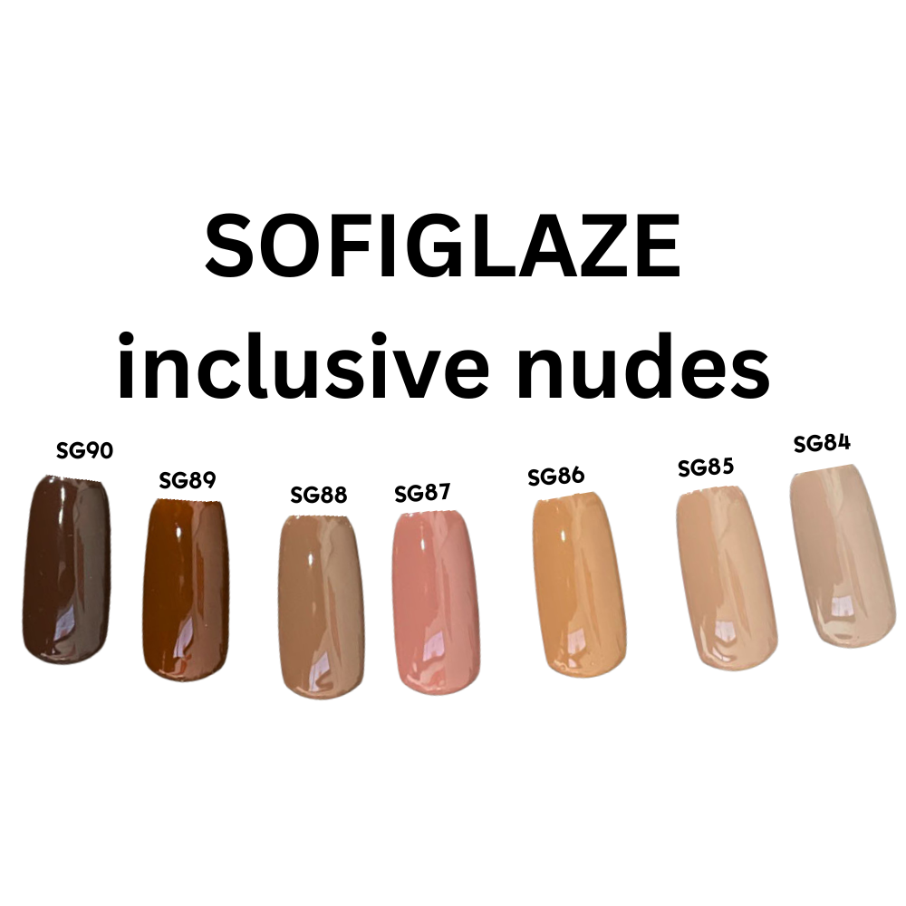 SOFIGLAZE Gel Color 0.5oz - Inclusive Nudes Series