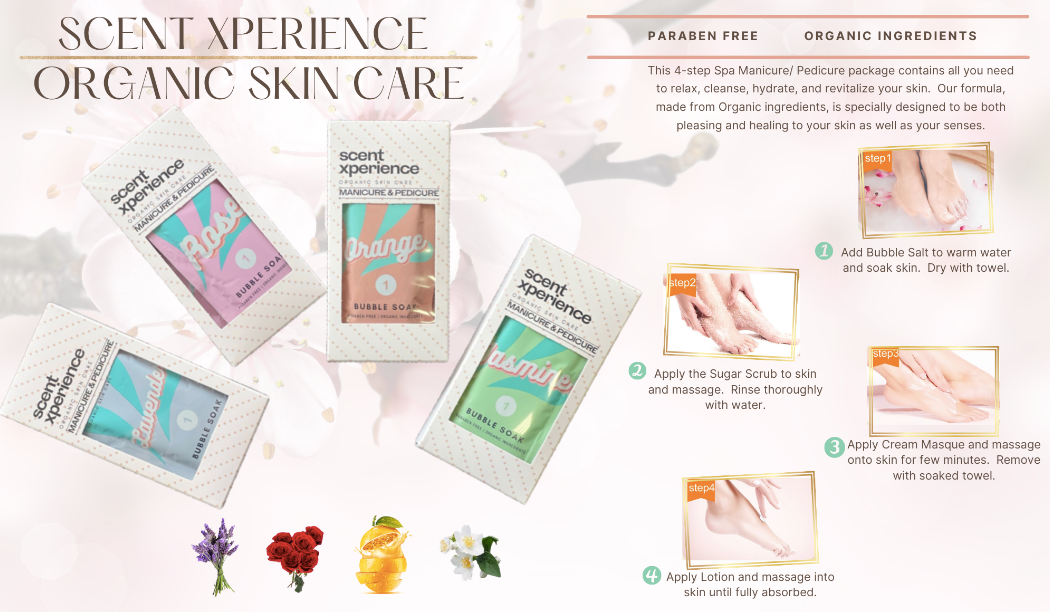 SCENT XPERIENCE 4 Step Organic Pedicure - Jasmine