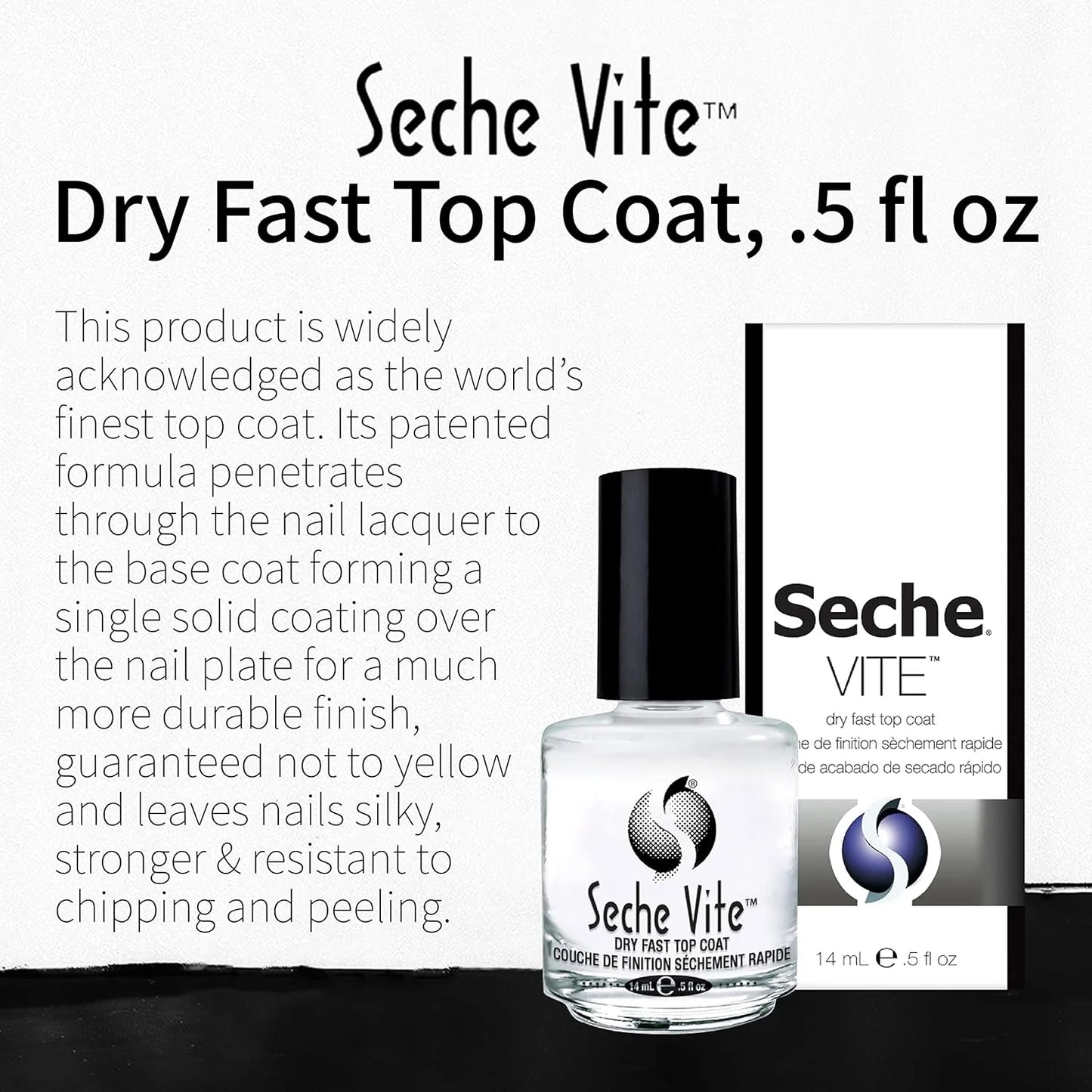 Seche Vite Top Coat 0.5oz