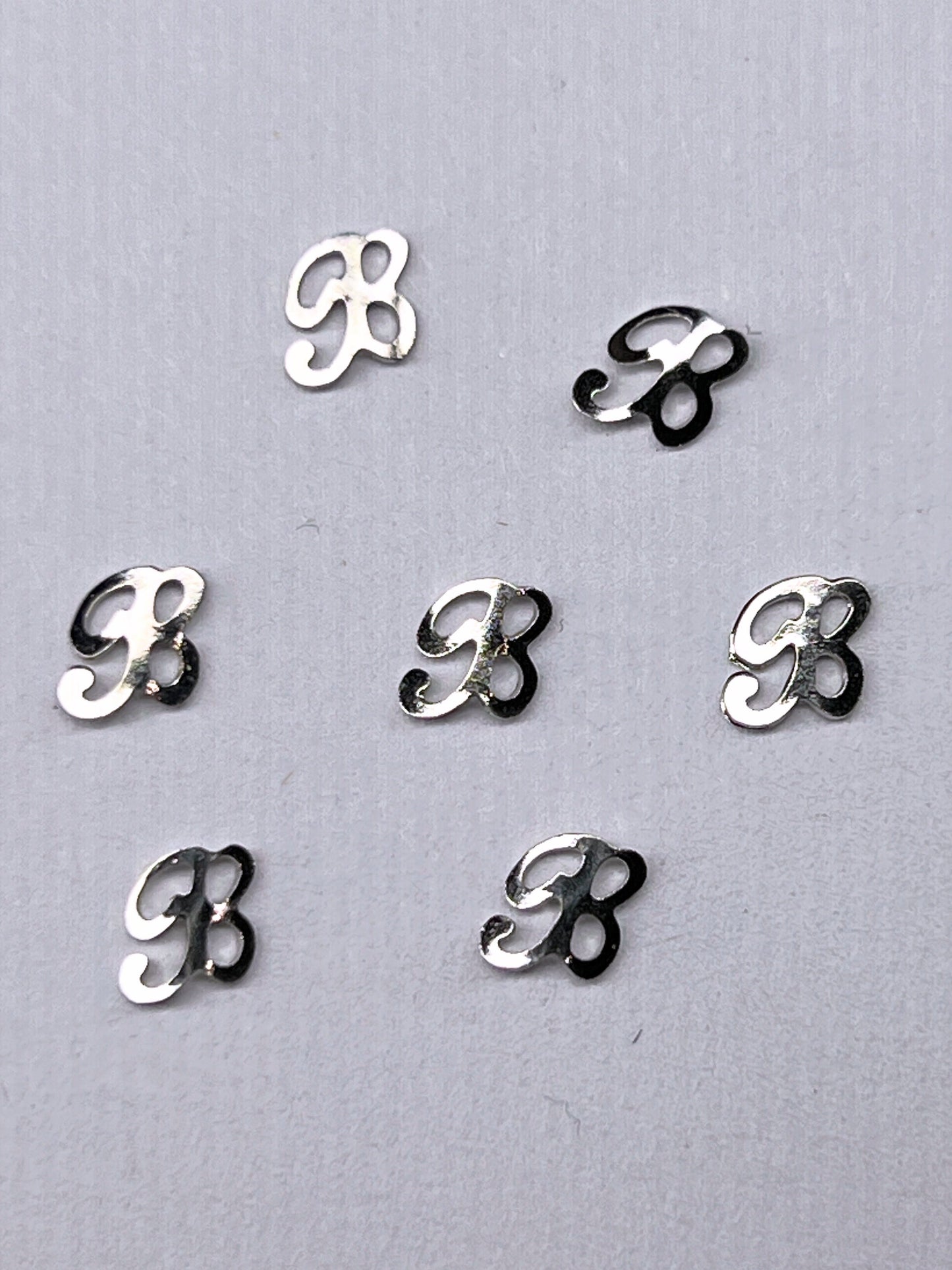 90's Silver Alphabet Charms - Letter B