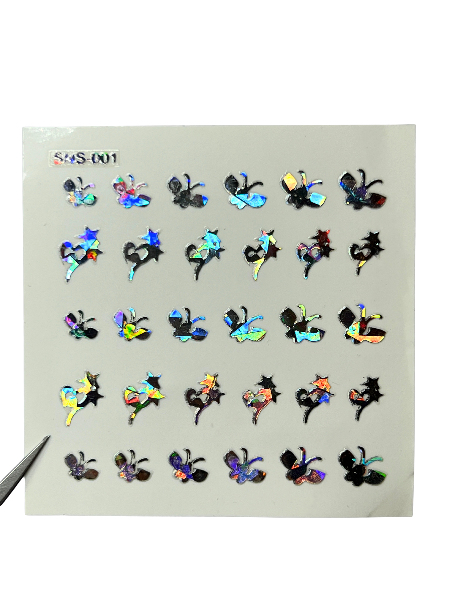 LECECIA Seashell Holographic Nail Stickers - SNS-001