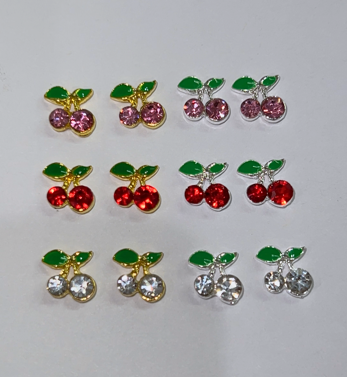 Crystal Cherry Charms