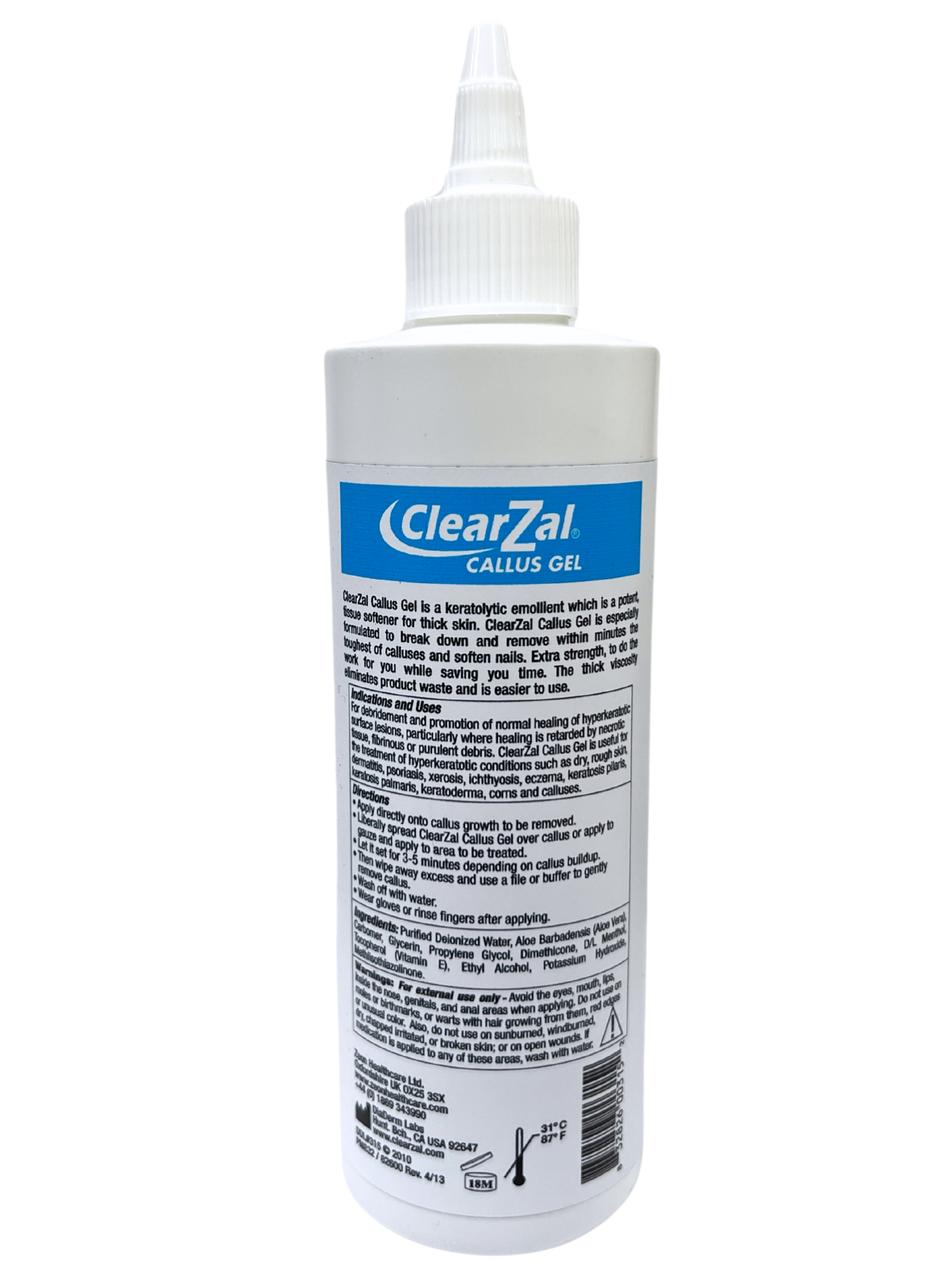 CLEARZAL Callus Gel - 8oz
