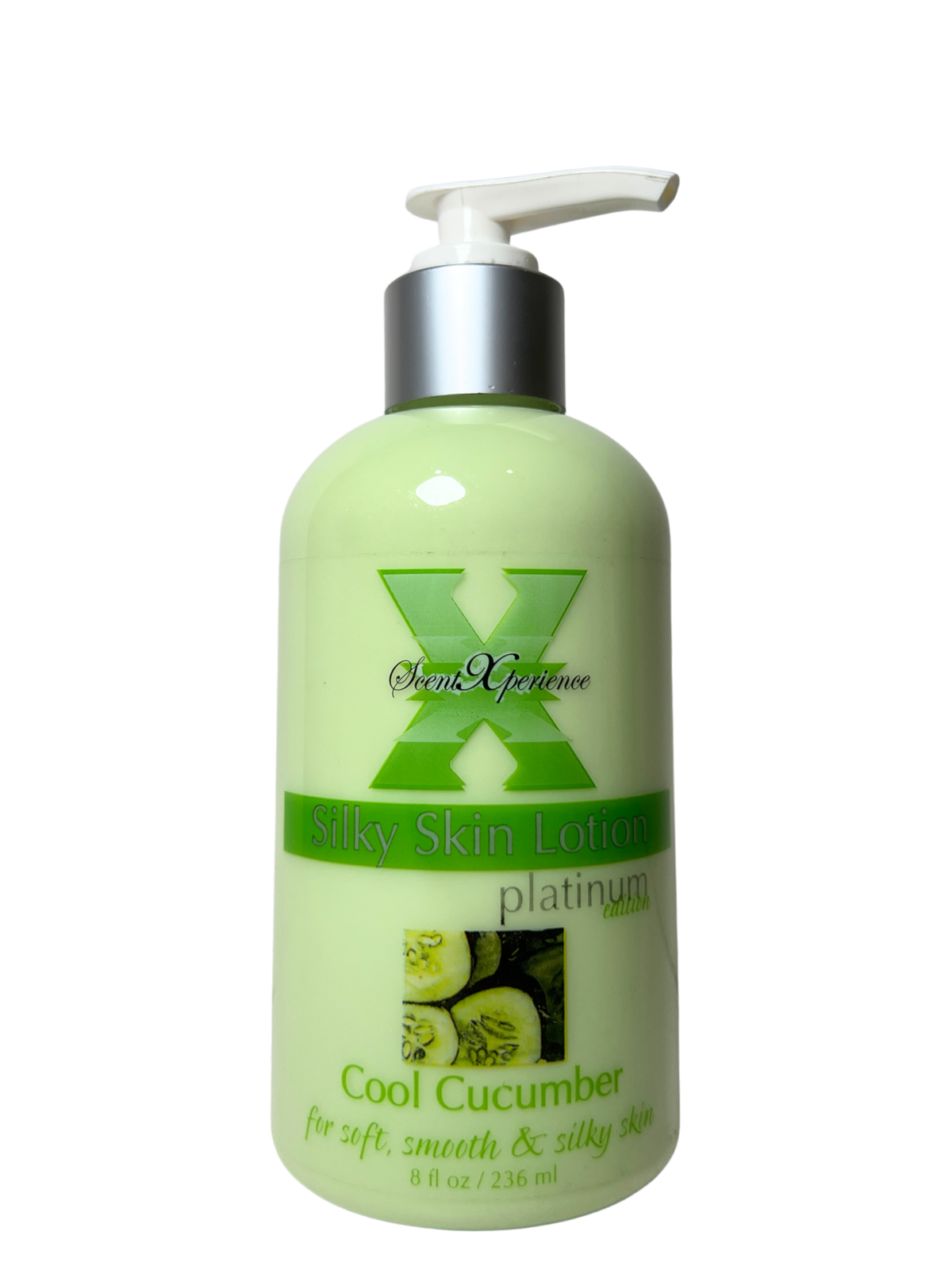 SCENT XPERIENCE Silky Skin Lotion Platinum Edition 8oz - Cool Cucumber