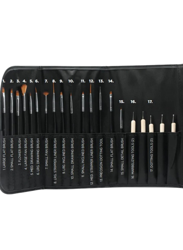 CUCCIO Assorted Nail Brush Case - 20pcs