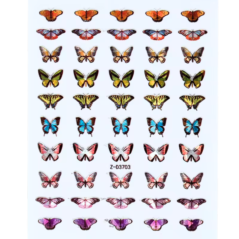 Butterfly Nail Stickers - No.3