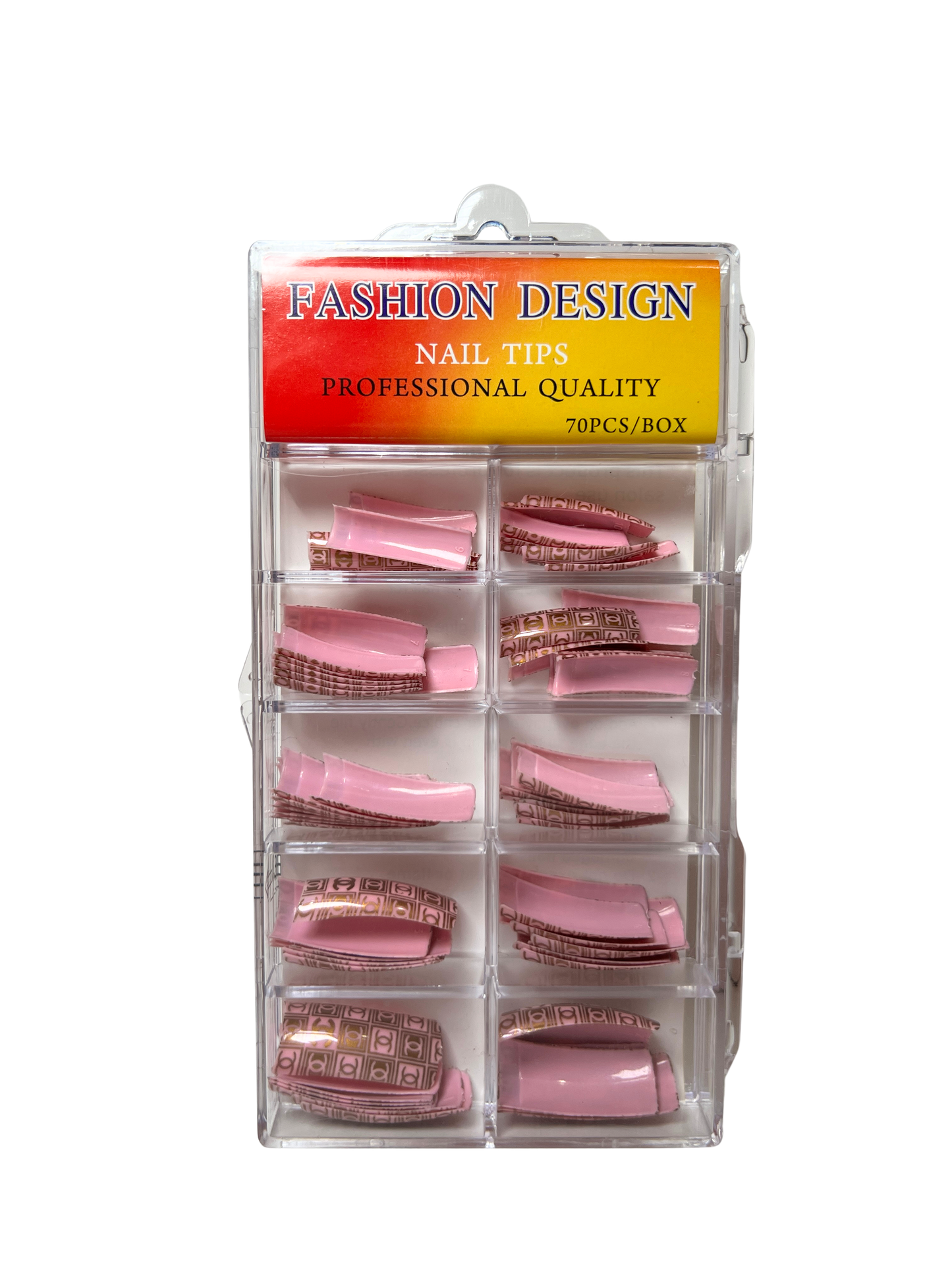 Pre-Designed Nail Tips 70pc - Mixed Designs (15 Styles)